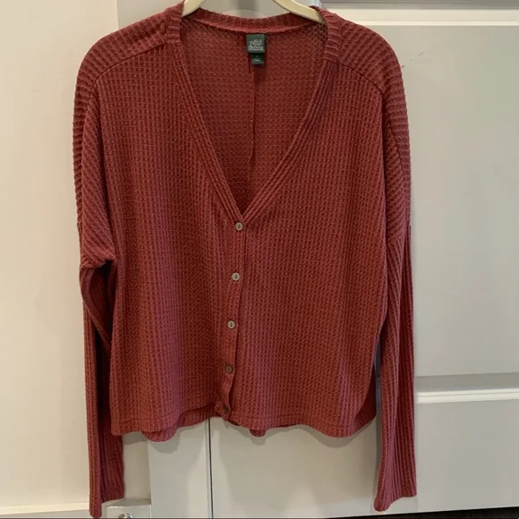 WILD FABLE - orange/red long sleeve top, size S, in perfect condition - Picture 1 of 4